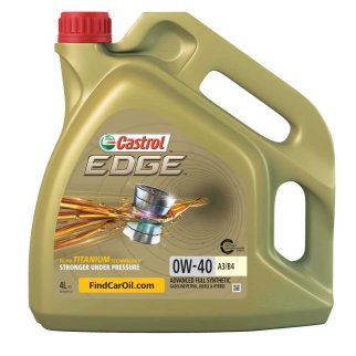 Масло моторное CASTROL EDGE 0W40 A3/B4 4л синт. фото