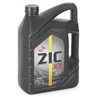 Масло моторное ZIC X7 LS SN/CF/C3 5W30 6л фото