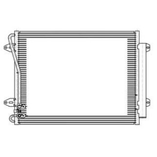 Радиатор кондиционера (конденсер) LUZAR LRAc 181D фото
