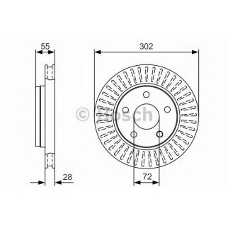 Диск тормозной BOSCH 0 986 479 C38 фото