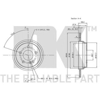 Диск тормозной задний с антикорозийным покрытием (300x11mm) / M.B S-Class S280-350 (W220) 98~05 фото