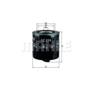Фильтр масляный KNECHT OC 214 фото 2