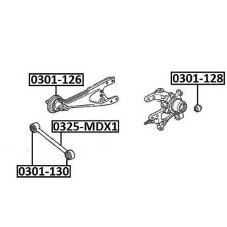 Сайлентблок ASVA 0301-130 фото