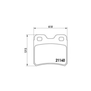 Колодки тормозные задние к-кт brembo P 59 018 фото