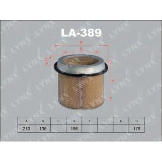 Фильтр воздушный LYNXauto LA-389 фото