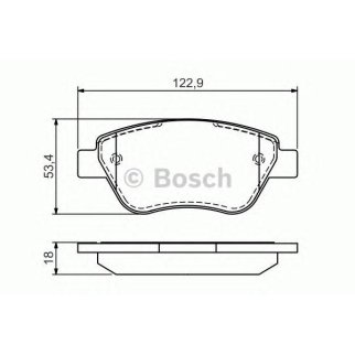 Колодки тормозные передние к-кт BOSCH 0 986 494 132 фото