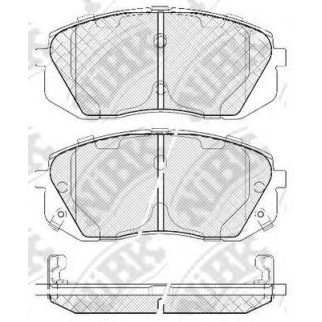 Колодки тормозные передние к-кт NiBK PN0052 фото