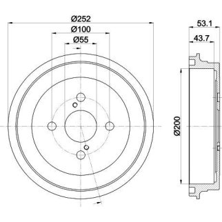 Барабан тормозной TRIALLI TF 051342 фото