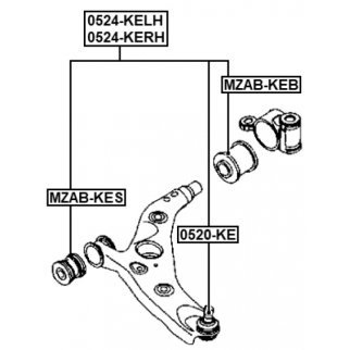 0524KERH_рычаг передний правый! Mazda CX-5 фото 2