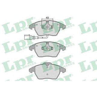 Колодки тормозные передние к-кт Lpr 05P866 фото