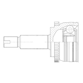 ШРУС для а/м Hyundai Creta (15-) 1.6i MT/AT 2WD/4WD (наруж. перед.) (GO 0825) фото 3