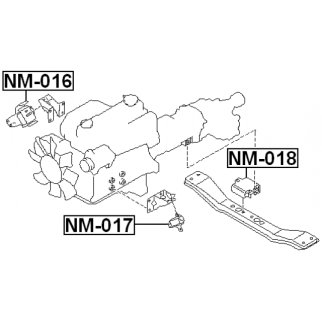 Опора двигателя задняя FEBEST NM-018 фото 2 Опора двигателя задняя FEBEST NM-018 фото 2