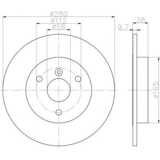 Диск тормозной TEXTAR 921555 03 фото