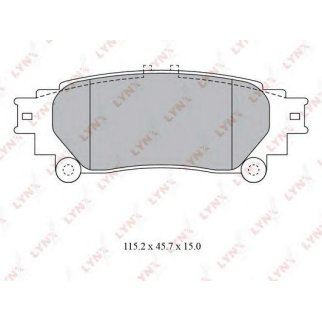 Колодки тормозные задние дисковые к-кт LYNXauto BD-7597 фото