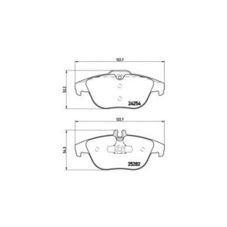 Колодки тормозные задние к-кт brembo P 50 104 фото