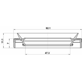 95MES-49620711X_сальник ступицы передней 49x62x7x11.2! Suzuki Swift SF310 01-03 фото 2