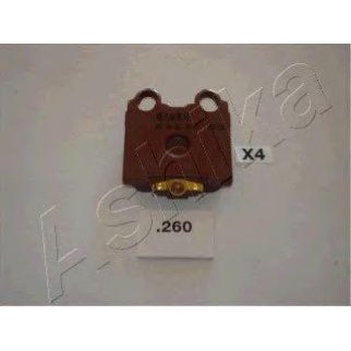 Колодки тормозные задние дисковые к-кт ashika 51-02-260 фото