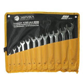 Набор ключей комбинированных 12пр планшет ЕВРО PRO ЭВРИКА фото 1