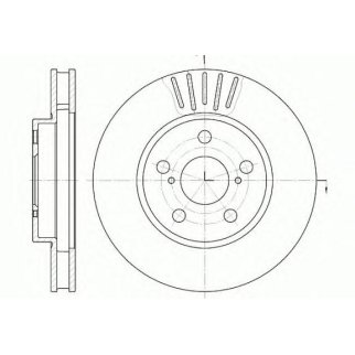 6541.10_диск тормозной передний! Toyota Carina 1.6/1.8/2.0D 92-97 фото