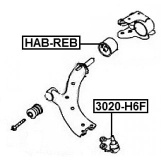 Опора шаровая переднего нижнего рычага фото 2