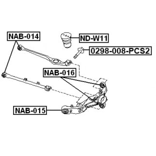 Отбойник амортизатора FEBEST ND-W11 фото 2