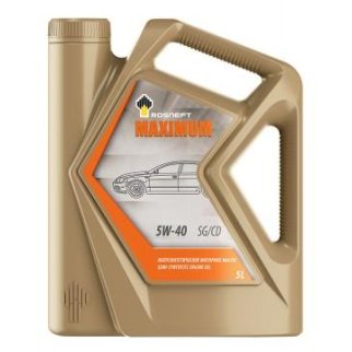 Масло моторное Rosneft Maximum 5W-40 полусинтетическое 4 л 40816742 фото