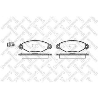 654 000B-SX_колодки дисковые п.! с антискр. пл. Citroen Xsara 1.4i 98-05,Peugeot 306 1.1-1.4i 94-01 фото 1