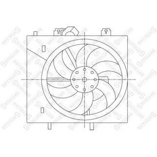 29-99444-SX_вентилятор охлаждения! Citroen C2/C3/C5 1.6-3.0 02> фото