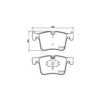 Колодки тормозные передние к-кт TEXTAR 2519901 фото