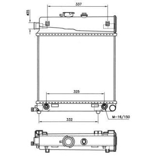 Радиатор основной NRF 58232 фото