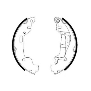 Колодки барабанные к-кт TEXTAR 91058000 фото