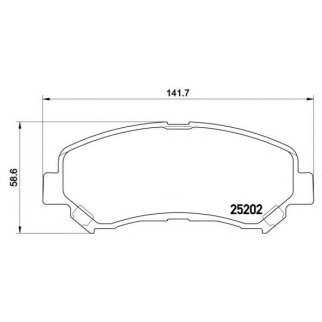 Колодки тормозные передние к-кт brembo P 79 028 фото