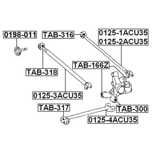 01251ACU35_рычаг задней подвески задний левый! Lexus RX300 MCU35 3.0i 03-08 фото 2