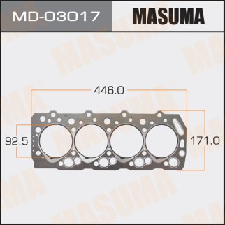 Прокладка ГБЦ Masuma MD-03017 фото