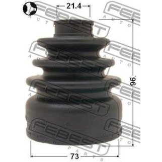 0215-J1016_к-кт пыльника ШРУСа внутреннего! 73x96x21.4 Nissan Qashqai 06-13 фото