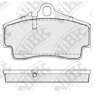 Колодки тормозные задние для Porsche фото