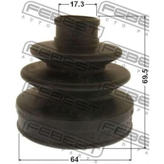 Пыльник шрус наружный комплект 64x69.5x17.3 фото