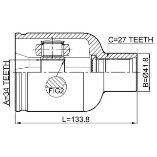 Шрус внутренний правый 34X41.8X27 фото 2
