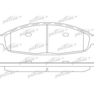 Колодки тормозные передние к-кт PATRON PBP7000 фото