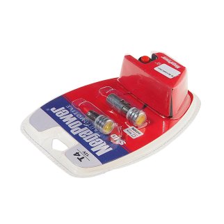 Лампа T4W (BA9s) 1 SMD 7080 WHITE блистер с тестером (2 шт) 6000K 12V MEGAPOWER фото 1