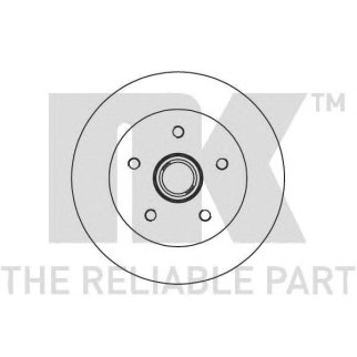 Диск тормозной передний со ступицей (258x16mm) / VW Transporter T-2 86~92 фото