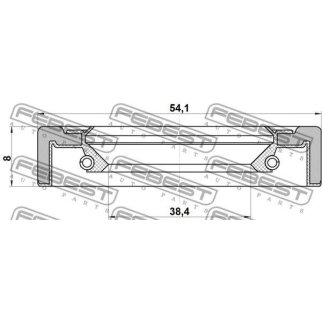 Сальник ступичный задний 38.4X54.1X8X8 фото