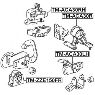 Опора двигателя правая FEBEST TM-ACA30RH фото 2