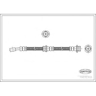 Шланг тормозной CORTECO 19032303 фото