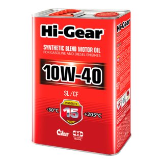 Масло моторное HI-Gear SL/CF 10W-40 полусинтетическое 4 л HG1114 фото
