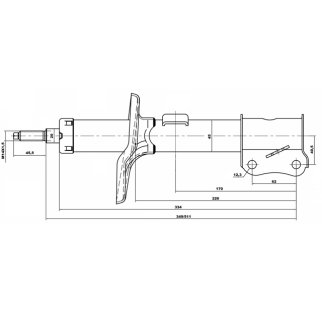 Амортизатор передний FEBEST 10666582FR фото 2