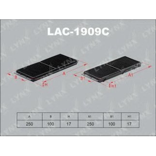 Фильтр салона LYNXauto LAC-1909C фото