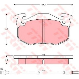 Колодки зад.RENAULT SAFRANE I 3.0 V6 92-96 фото