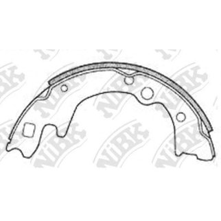 Колодки барабанные к-кт NiBK FN3350 фото