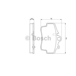 Колодки тормозные передние к-кт BOSCH 0 986 424 570 фото